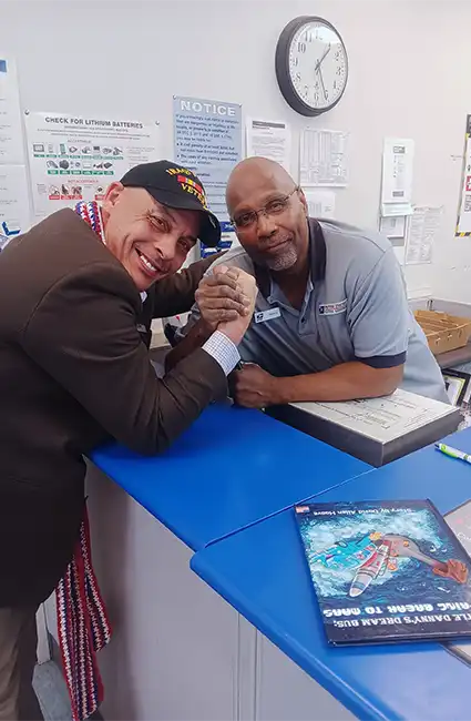 The author and Veteran David Haave shares love for all children